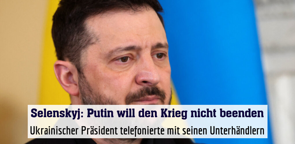 Ukrainischer Präsident telefonierte mit seinen Unterhändlern