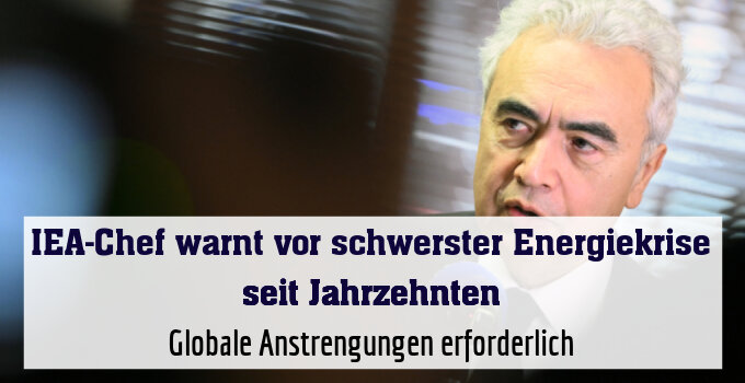 Globale Anstrengungen erforderlich