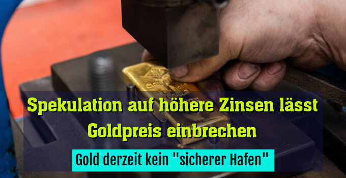 Gold derzeit kein "sicherer Hafen"