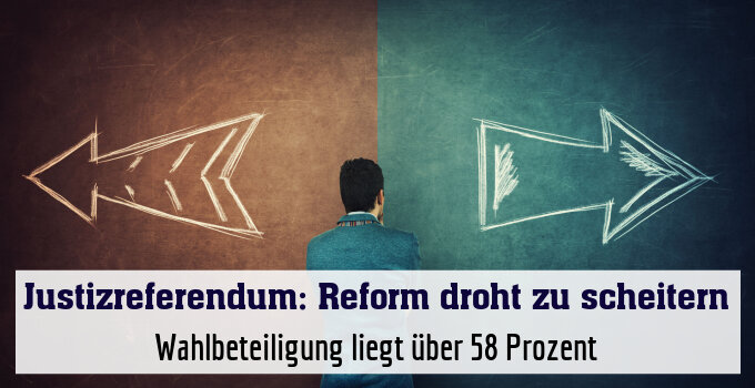 Wahlbeteiligung liegt über 58 Prozent