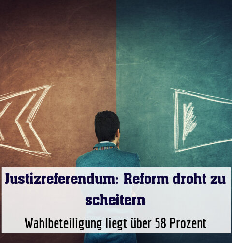Wahlbeteiligung liegt über 58 Prozent