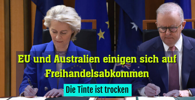 Die Tinte ist trocken