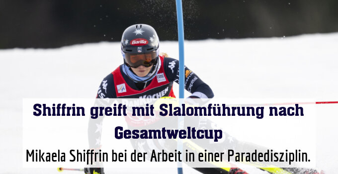 Mikaela Shiffrin bei der Arbeit in einer Paradedisziplin.