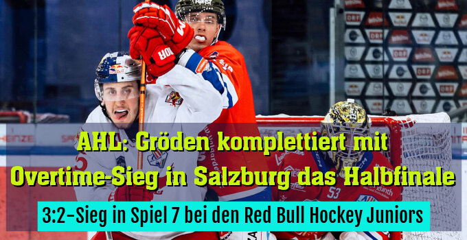 3:2-Sieg in Spiel 7 bei den Red Bull Hockey Juniors