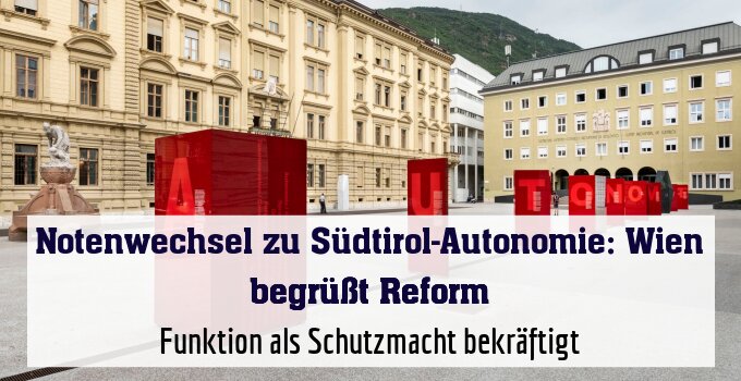 Funktion als Schutzmacht bekräftigt