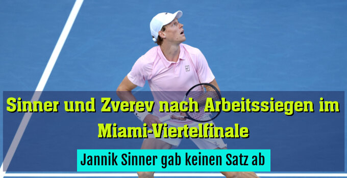 Jannik Sinner gab keinen Satz ab