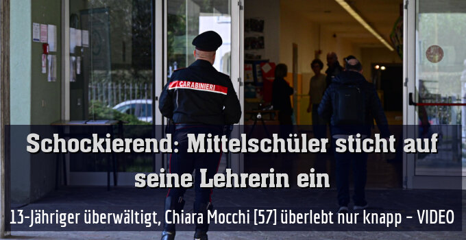 13-Jähriger überwältigt, Chiara Mocchi [57] überlebt nur knapp – VIDEO
