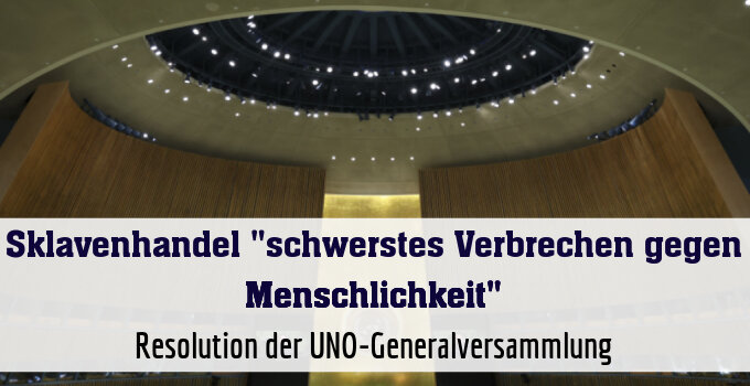 Resolution der UNO-Generalversammlung