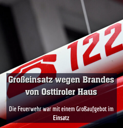 Die Feuerwehr war mit einem Großaufgebot im Einsatz