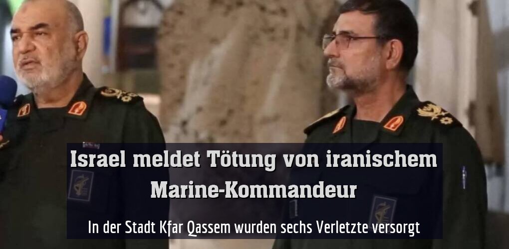 Admiral Tangsiri (re.) wurde laut Verteidigungsminister Katz liquidiert