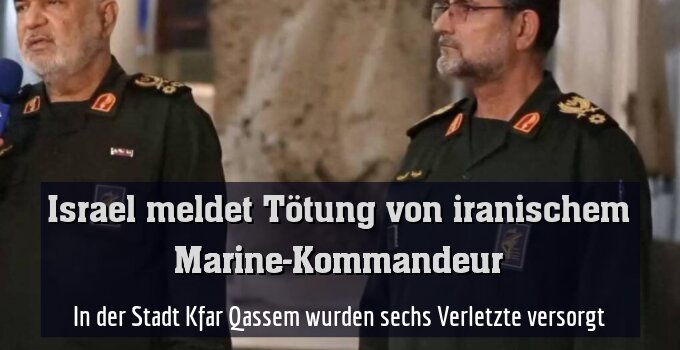 Admiral Tangsiri (re.) wurde laut Verteidigungsminister Katz liquidiert