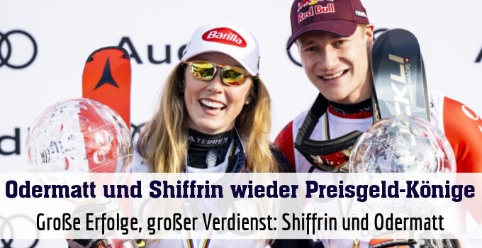 Große Erfolge, großer Verdienst: Shiffrin und Odermatt