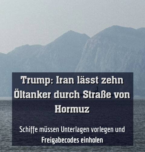 Schiffe müssen Unterlagen vorlegen und Freigabecodes einholen