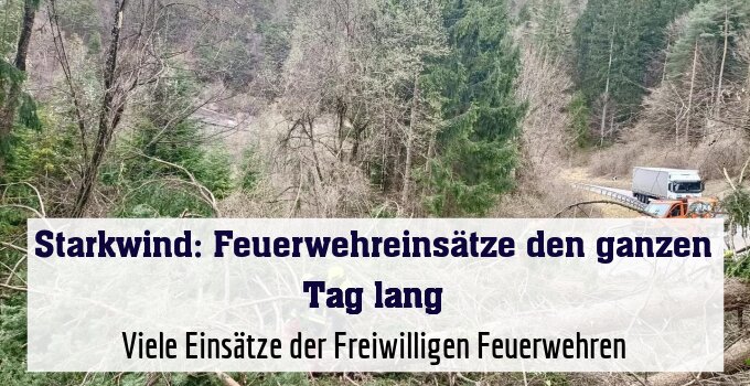 Viele Einsätze der Freiwilligen Feuerwehren