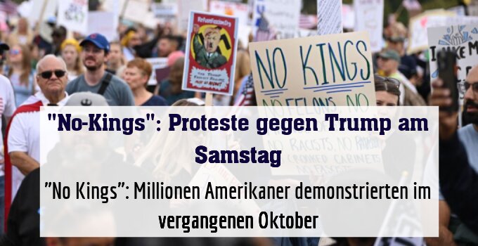"No Kings": Millionen Amerikaner demonstrierten im vergangenen Oktober