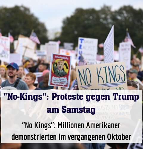 "No Kings": Millionen Amerikaner demonstrierten im vergangenen Oktober