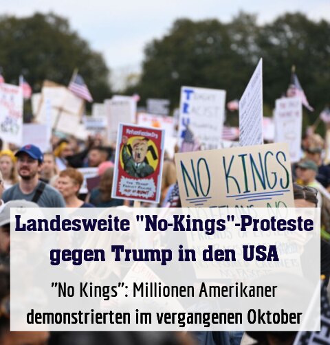 "No Kings": Millionen Amerikaner demonstrierten im vergangenen Oktober