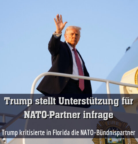 Trump kritisierte in Florida die NATO-Bündnispartner