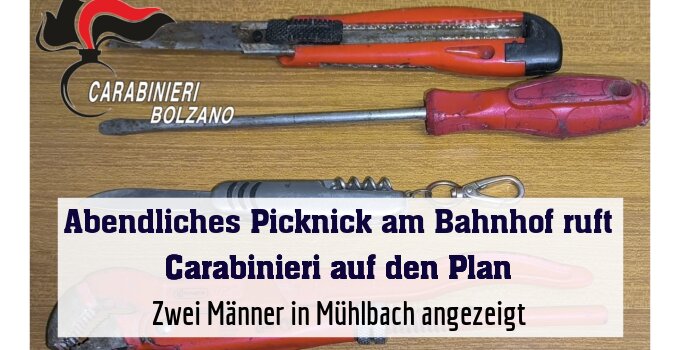 Zwei Männer in Mühlbach angezeigt