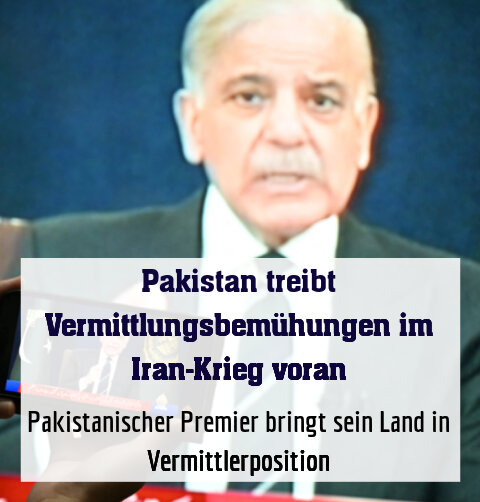 Pakistanischer Premier bringt sein Land in Vermittlerposition