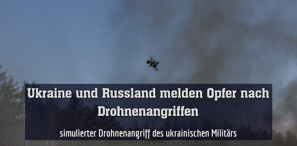 simulierter Drohnenangriff des ukrainischen Militärs
