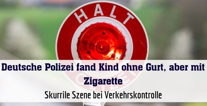 Skurrile Szene bei Verkehrskontrolle