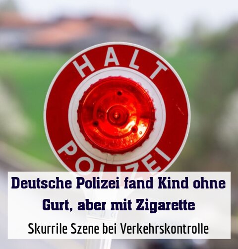 Skurrile Szene bei Verkehrskontrolle