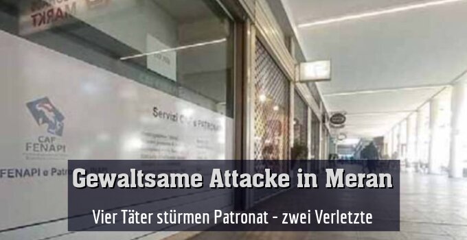 Vier Täter stürmen Patronat - zwei Verletzte
