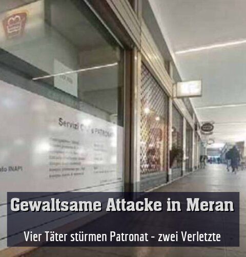Vier Täter stürmen Patronat - zwei Verletzte