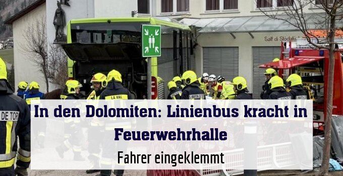 Fahrer eingeklemmt