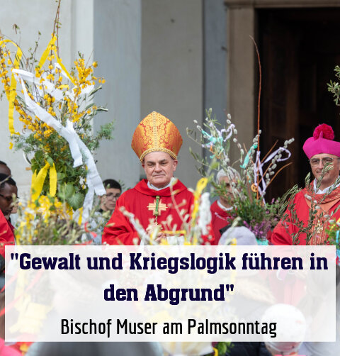 Bischof Muser am Palmsonntag