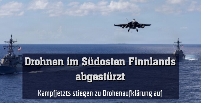 Kampfjetzts stiegen zu Drohenaufklärung auf
