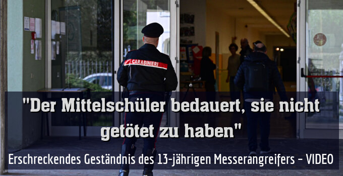 Erschreckendes Geständnis des 13-jährigen Messerangreifers – VIDEO