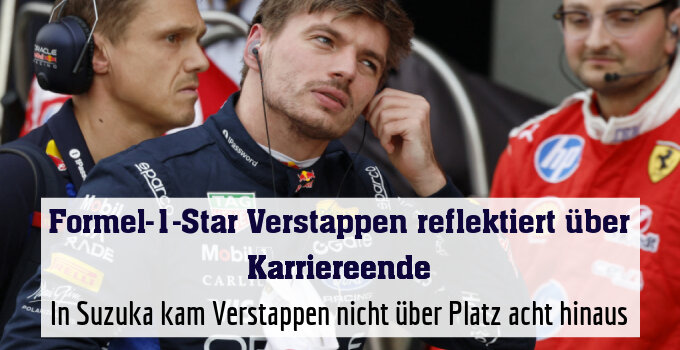 In Suzuka kam Verstappen nicht über Platz acht hinaus
