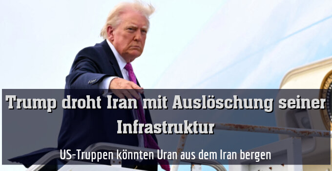 US-Präsident droht Teheran