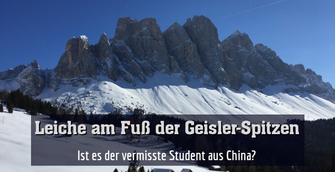 Ist es der vermisste Student aus China?