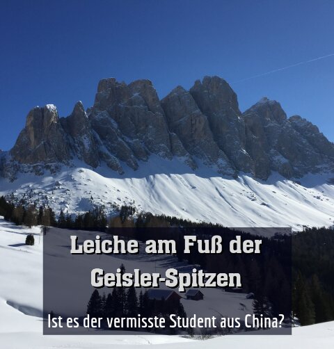 Ist es der vermisste Student aus China?