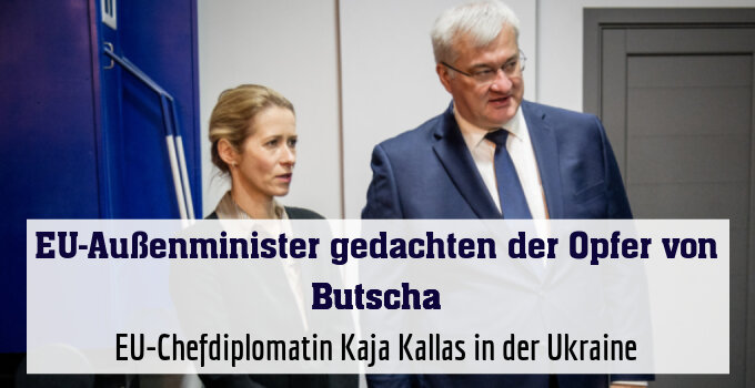 EU-Chefdiplomatin Kaja Kallas in der Ukraine