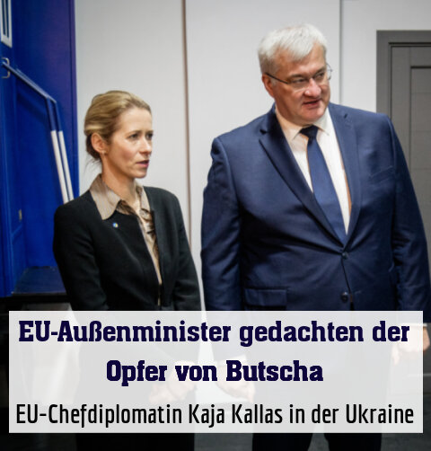 EU-Chefdiplomatin Kaja Kallas in der Ukraine