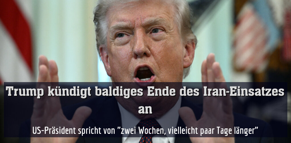 US-Präsident spricht von "zwei Wochen, vielleicht paar Tage länger"