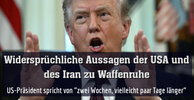 US-Präsident spricht von "zwei Wochen, vielleicht paar Tage länger"