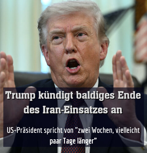 US-Präsident spricht von "zwei Wochen, vielleicht paar Tage länger"