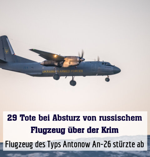 Flugzeug des Typs Antonow An-26 stürzte ab (Archivbild)