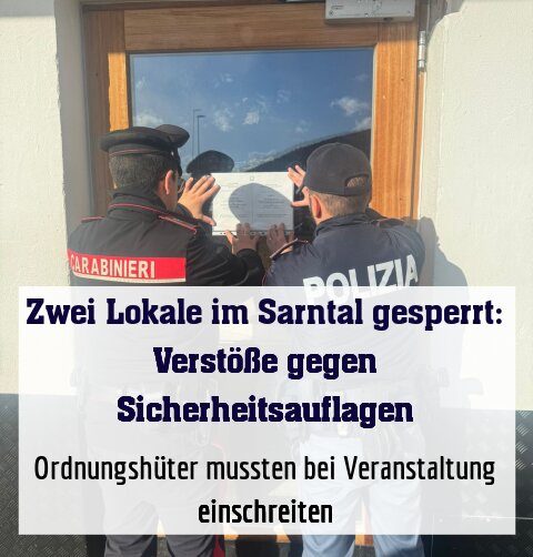 Ordnungshüter mussten bei Veranstaltung einschreiten