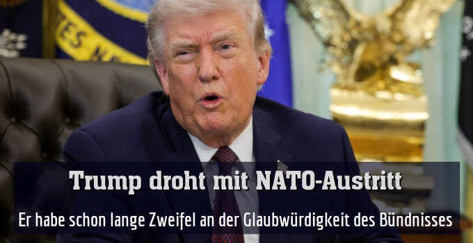 Er habe schon lange Zweifel an der Glaubwürdigkeit des Bündnisses