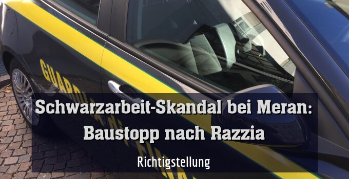Richtigstellung