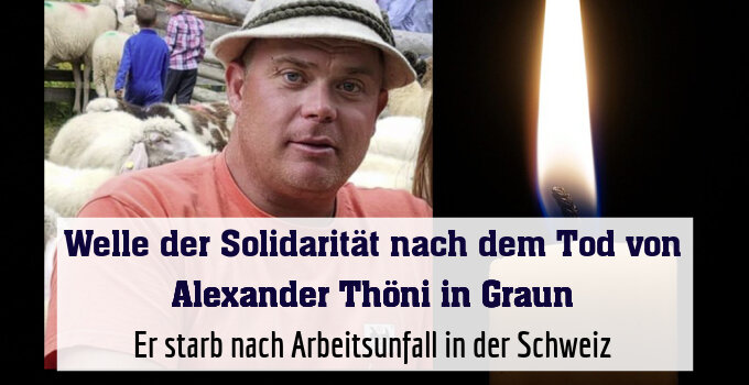 Er starb bei einem Arbeitsunfall in der Schweiz