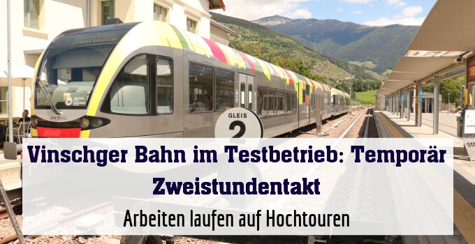 Arbeiten laufen auf Hochtouren