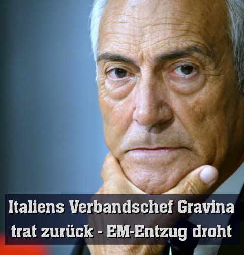 Italiens Fußball-Verbandschef Gravina nahm den Hut