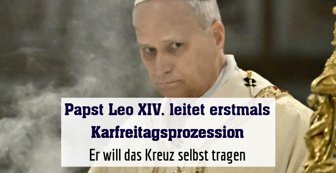 Er will das Kreuz selbst tragen